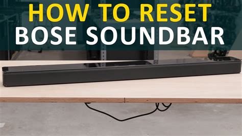 bose soundbar 900 reset wifi